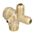 thumbnail image 4 of 4 Way Valves, Standard Size Cast Copper Check Valve Backflow Prevention With 21x16x16x10mm Thread For 1500w Air Compressor Repair, 4 of 8