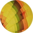 thumbnail image 1 of Ahgly Company Tapis d'Intérieur Lavables en Machine, Ronds, de Transition, Jaune Foncé, Ronds de 6', 1 of 7