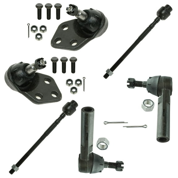 TRQ Front Inner Outer Tie Rod Ends Ball Joints Steering Suspension Kit Set 6pc PSA59762 Fits select: 1986-1999 BUICK LESABRE, 1985-1993 CADILLAC DEVILLE