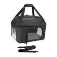 thumbnail image 2 of Transportín para gatos, ligero, resistente, ventilado, de lados suaves, bolsa de viaje para perros, gatos, mascotas, perros pequeños, senderismo al negro, 2 of 10