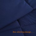 thumbnail image 2 of Flxxie Ultra Soft Down Alternative Comforter, Twin, 68x90 inch, Navy Blue Quilted Duvet Insert, 2 of 5