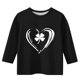 thumbnail image 4 of Blusas y camisas de manga larga y cuello redondo para niños con estampado del Día de San Patricio, manga 3/4/cuello redondo tres cuartos, parte inferior y superior para niños, parte superior de poliés, 4 of 4