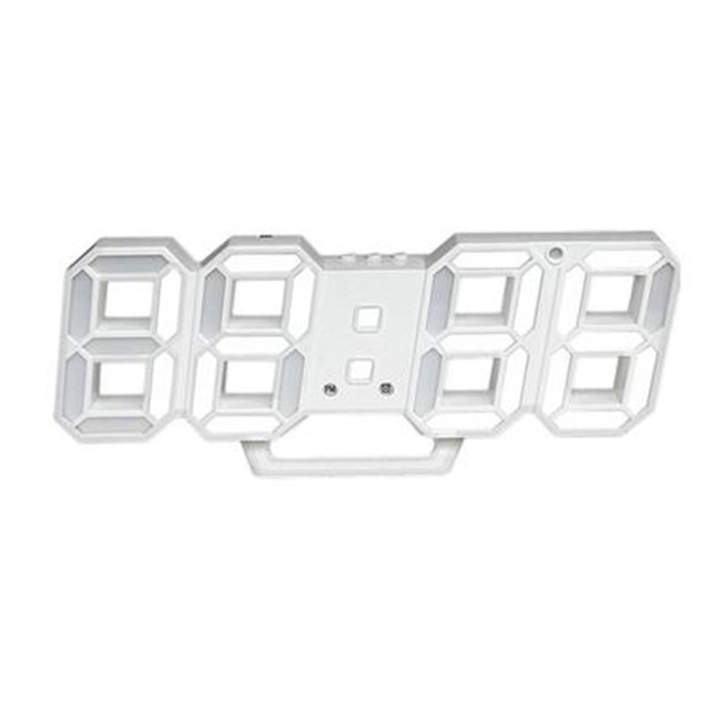 Reloj despertador electrónico 3D Luminoso Digital LED USB Power Reloj de pared Dígitos altamente visibles Guardurnaity DZ4337-01B