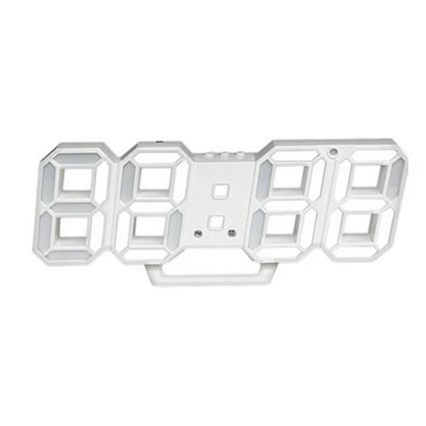 Reloj despertador electrónico 3D Luminoso Digital LED USB Power Reloj de pared Dígitos altamente visibles Scienceny DZ4337-01B