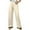 Khaki, variant on Uaswgudfs Women's Loose Sleep Pants with Elastic Waistband and Lace Trim - Cozy Pajamas for Nightwear L