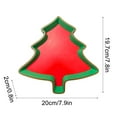 thumbnail image 2 of Honmine Christmas Tree Snack Plates, Festive Holiday Serving Tray for Cookies, Multi-Tiered Party Dish for Cold Appetizers, Desserts, Treats, 2 of 6