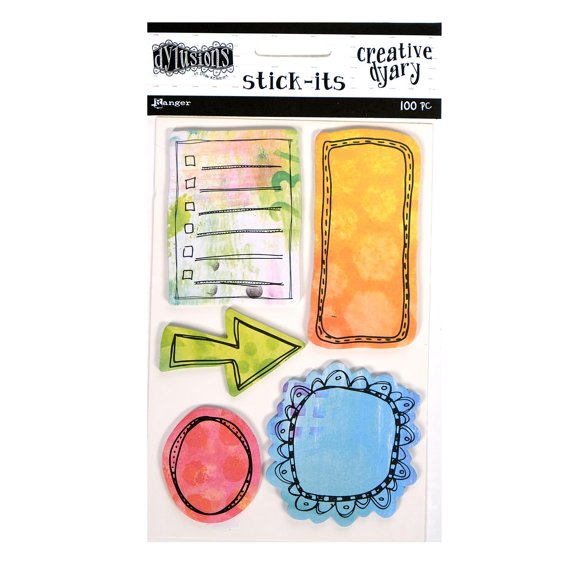 Dylusions Creative Dyary stick-its, 20 sheets (pack of 3)