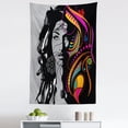 thumbnail image 1 of Youth Tapestry, Woman with Black Hair Floral and Geometric Ornaments Glamor Femininity, Fabric Wall Hanging Decor for Bedroom Living Room Dorm, 5 Sizes, Multicolor, by Ambesonne, 1 of 1