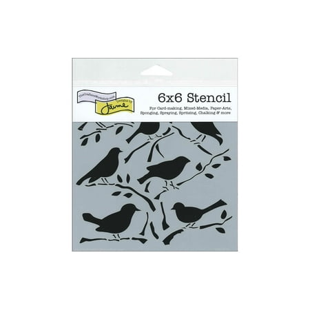 - The Crafters Workshop Stencil 6x6 Birds