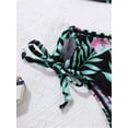 thumbnail image 6 of YONGHS Kids Girls 3 Piece Tankini Swimsuits Long Sleeve Rashguard Swimwear Set UPF 50+ Black-A 16, 6 of 7