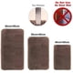 thumbnail image 5 of Alfombrilla de baño espesar alfombras de baño antideslizantes peludas con microfibra suave absorbente de agua para baño ducha bañera dormitorio 40*60 cm marrón WD.WDQZL Hogar, 5 of 6