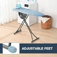 thumbnail image 3 of KK KINGRACK Ironing Board, Iron Board Full Size with Hanger & Rotating Nonslip Feet, 7 Level Height Adjustable, 43x13 in, Blue, 3 of 8