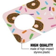 thumbnail image 2 of Cute Donut with Sprinkles Chocolate Icing Plastic Door Knob Hanger Sign, 2 of 6