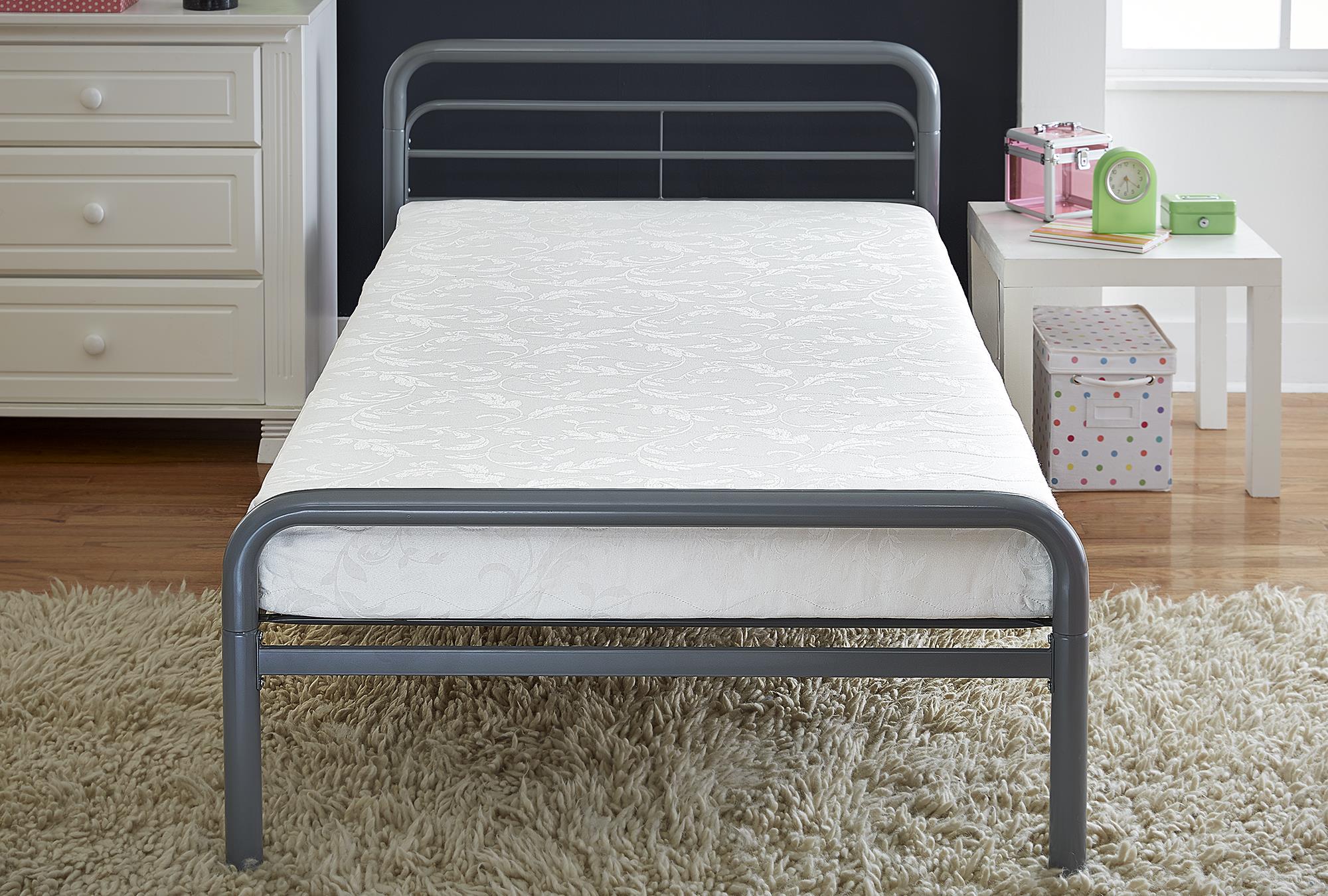 DHP Value 6 Inch Polyester Filled Bunk Bed Mattress with Jacquard Cover, Twin, White - image 2 of 9