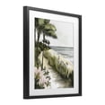 thumbnail image 2 of Stupell Industries Rustic Lodge Coastal Calm Palm Tree Pathway Black Framed Print Under Glass, 13 x 16, by Riley B, 2 of 8