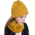 thumbnail image 5 of Viworld Women's Knitted Beanie Baggy Hat Scarf Soft Winter Warm Plain Ski Earflap Caps, 5 of 5