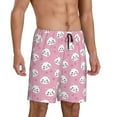 thumbnail image 2 of Kdxio Cute Cat Print Mens Sleep Shorts Bottoms Soft Comfy Pajama Wear Pants with Drawstring Pockets, 2 of 7