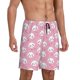 thumbnail image 2 of Balery Cute Cat Pantalones cortos de pijama de punto de algodón para hombre con cinturilla y bolsillos-3X-Large, 2 of 6