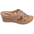 thumbnail image 5 of GC Shoes Womens April Wedge Sandal, DARK BROWN, Size 6.5, 5 of 6