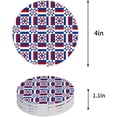thumbnail image 1 of RYLABLUE Independence Day American Flag Set of 4 Round Coaster for Drinks, Absorbent Ceramic Stone Coasters Cup Mat with Cork Base for Home Kitchen Room Coffee Table Bar Decor, 1 of 5