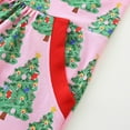 thumbnail image 4 of NIEWTR Little Girls Toddler Girls Long Sleeve Easter Cotton Casual Christmas Tree Print Appliques Shirt Dresses for Fall Winter(4Y,A02-Pink), 4 of 6