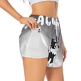 thumbnail image 3 of Lsque Bluey Printed Women's Running Shorts with Liner Pockets,Elastic Quick Dry Workout Athletic Gym Yoga Shorts,Womens High Waist Shorts-XX-Large, 3 of 9