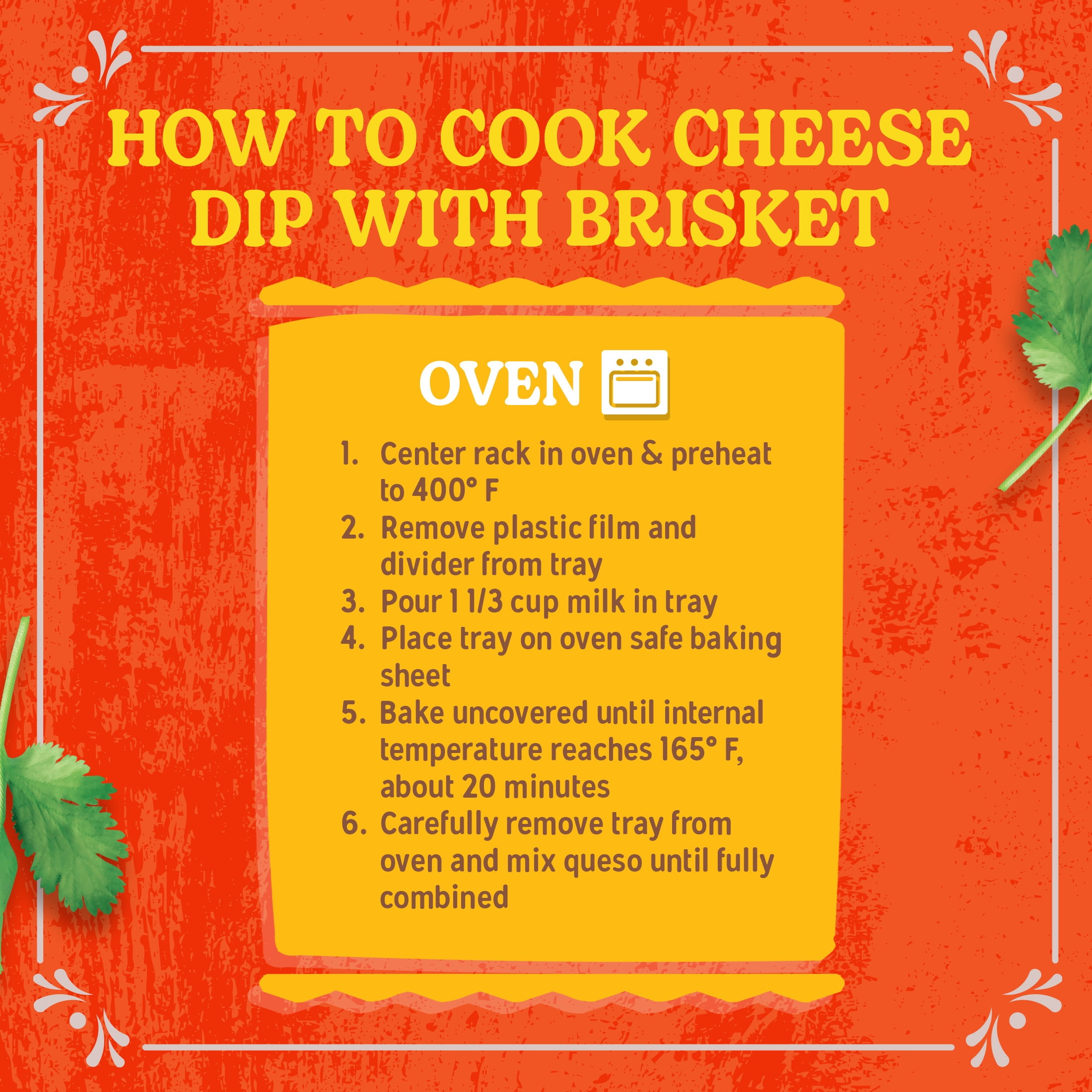 Buena Mesa Queso with Brisket and Pico De Gallo, Cheese Dip, Ready to Cook, Fiesta Size, 1.01 - 1.37 lb