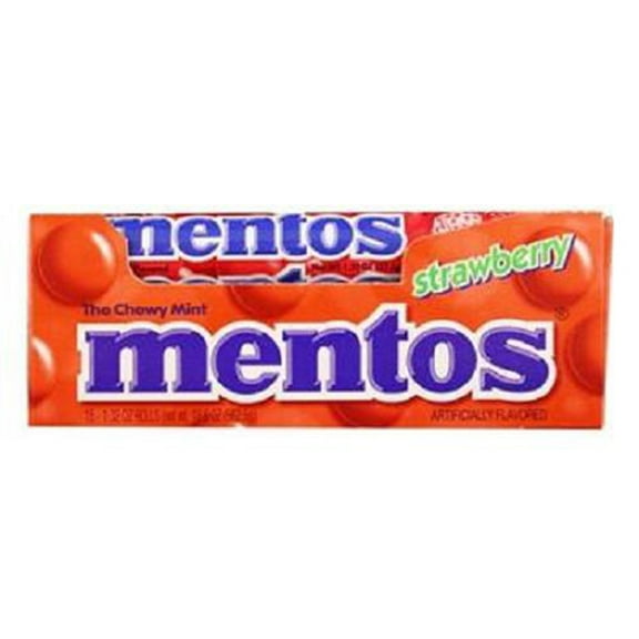 Mentos Roll Chewy Strawberry 15 Count - 1.32 oz