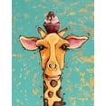 thumbnail image 2 of Stewart, Lucia 15x18 Gold Ornate Wood Framed with Double Matting Museum Art Print Titled - Giraffe With Cherry on Top, 2 of 4