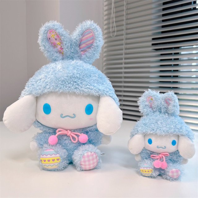 Muñeco de peluche Kawaii Sanrio de 16/30CM, Hello Kitty Kuromi My Melody Cinnamonroll Cos, conejo de pascua, juguete de peluche suaveCinnamonroll16 CM Fivean Toy model