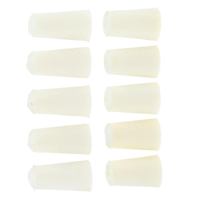 10 piezas matraz de silicona tapón tapón tapón 2 tamaños, suministros de laboratorio Cola Tapón de silicona de laboratorio