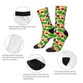 thumbnail image 6 of Goofa Vegetable Printed Men's Crew Socks, Soft Durable Breathable Moisture-Wicking with Odor Control Cotton socks, 6 of 9