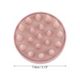 thumbnail image 3 of Unique Bargains 1 Pc Round Hair Shampoo Brush for Head Massage 1.77"x3.13" Pink, 3 of 6