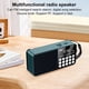 thumbnail image 3 of Altavoz de Radio Portátil Compatible con Tarjeta TF, Radio FM Digital, Pantalla LED, Reproductor de MP3 Estéreo para Personas Mayores, Color Rojo., 3 of 5