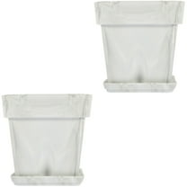 WORGEOUS 4 Sets  of Marbling Flower Planting Pot Nursery Planter Pot Household Flower Pots Plant Pots