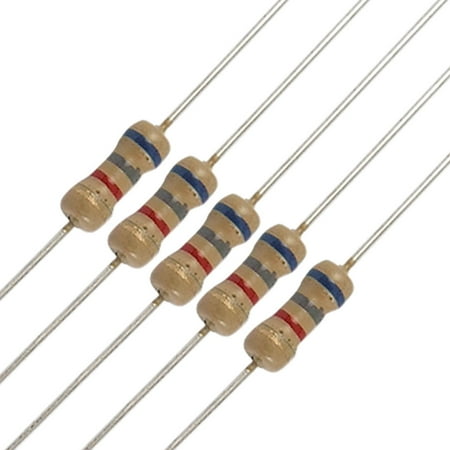 Unique Bargains 100 x Resistors  6  8K ohm  OHMS  1 4W 250V 5 
