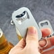 thumbnail image 4 of Abridor de botellas plano de acero inoxidable resistente, paquete de 2 abridores de botellas de cerveza para cocina, bar o restaurante grande y pequeño, 4 of 5