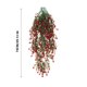 thumbnail image 3 of Flores artificiales Rosa simulada Flor artificial Acondicionador de conductos Bloqueo de techo de sala de estar Decoración Envoltura de plástico Plantas Vides Flores artificiales Gloria de la mañana c, 3 of 5