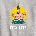 thumbnail image 3 of SpongeBob SquarePants - Patrick It's Lit - Toddler And Youth Crewneck Fleece Sweatshirt, 3 of 6