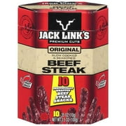 Jack Link's Original Beef Steak Snack, 0.35 Oz., 10 Count