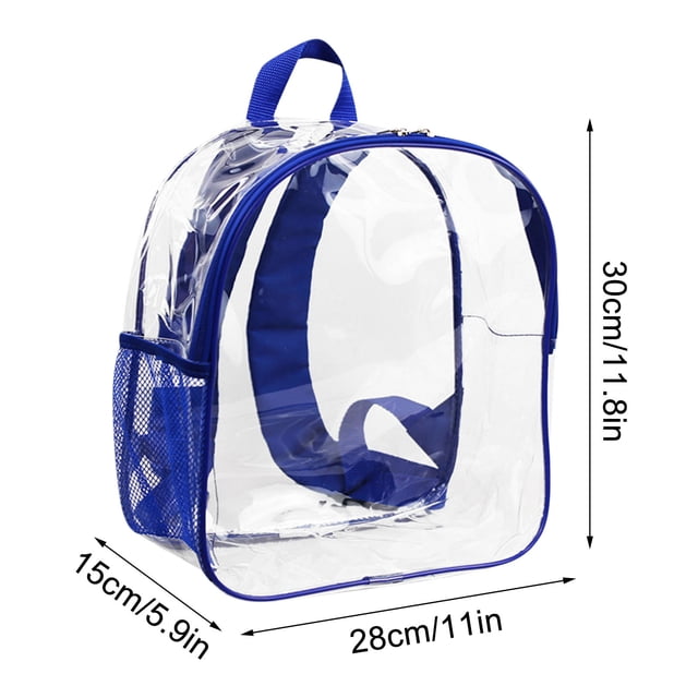 Bolsas de Almacenamiento Grandes Mochila Transparente con Función de Mochila de Estudiante Visible, Mochila Al Aire Libre con Múltiples Bolsas de Almacenamiento de Pvc Bolsa de Plástico de Almacenamie