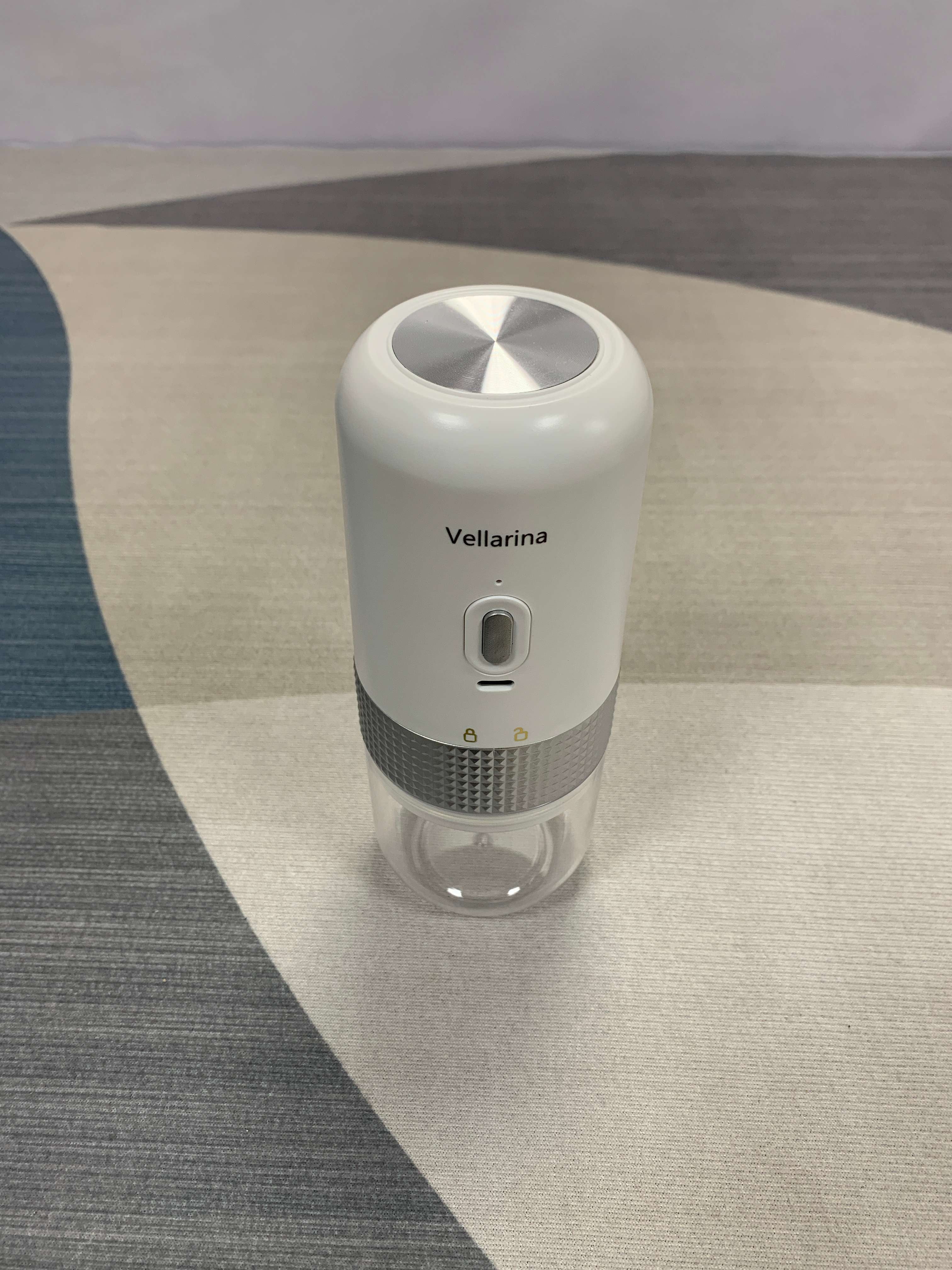 Vellarina Power-operated coffee grinders Portable electric coffee grinder, one-button grinding, transparent container