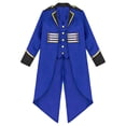 thumbnail image 3 of Yhong Garçons Filles Corset Renaissance Veste Queue-de-Pie Médiévale Smoking Long Steampunk Bleu Royal 16, 3 of 5