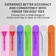 thumbnail image 6 of FINGER TEN Golf Tees Plastic 3 1/4 inch Unbreakable Upgraded Bulk 50/100 Pack Reduce Friction Side Spin Stable 83mm Long Tee for Men Women Practice, 6 of 7