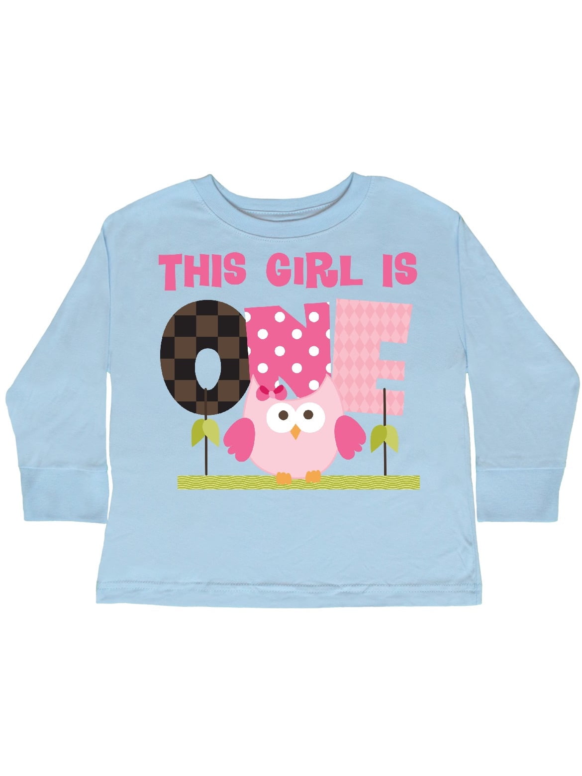 inktastic 1st Birthday Owl Girls Cute Toddler T-Shirt