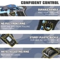 thumbnail image 3 of Tactical Dog Training Harness No Pulling Front Clip Leash Adhesion Reflective K9 Pet Working Vest Easy Control Blue Camo L, 3 of 5
