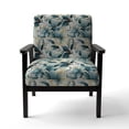 thumbnail image 4 of Designart « Toile Tropicale de l'Océan » Fauteuil d'Appoint Tropical Vert Rembourré - Fauteuil Tropical pour Chambre, 4 of 7