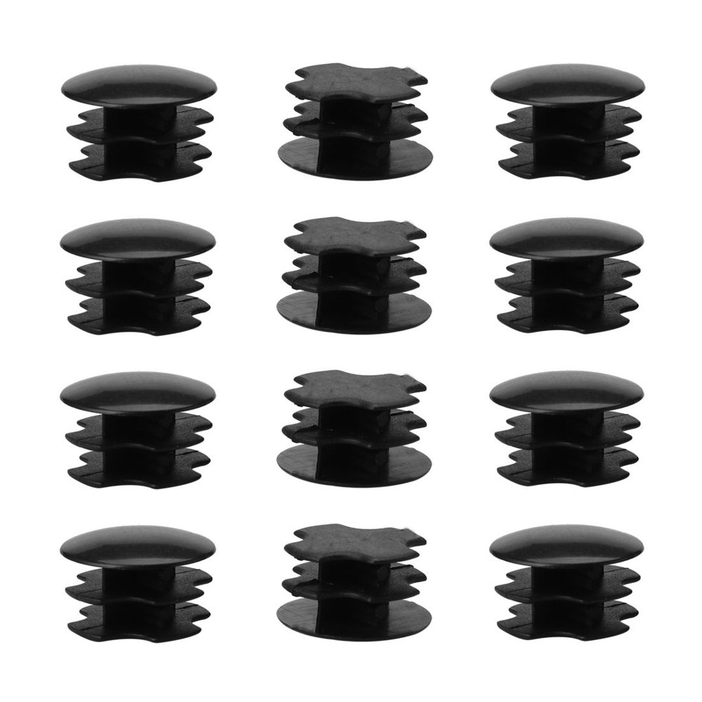 19mm OD Plastic Tube Insert Chair Leg Cap End Tip Feet Cover Floor