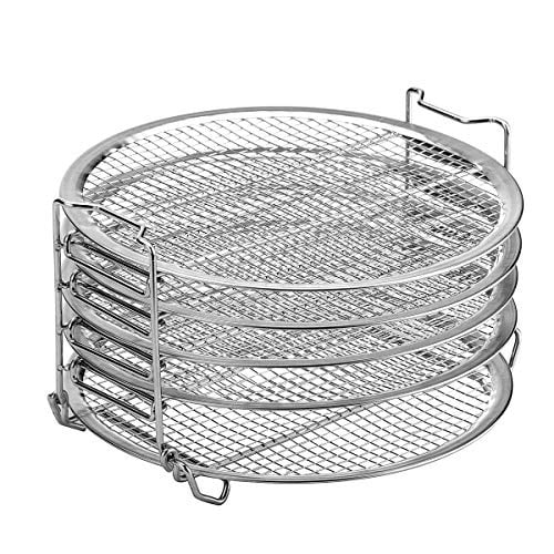 Dehydrator Rack Compatible with Instant Pot 6 Quart,For Air Fryer Crisp Lid,Food Grade Stainless Steel Stand Accessories
