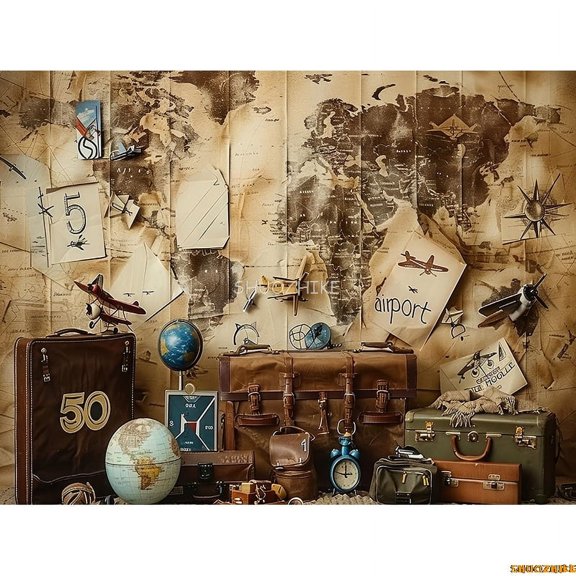 Navigation Star Sailboat Photography Backdrops Birthday Party r Global Fishing Net Photo Studio Background RR-01